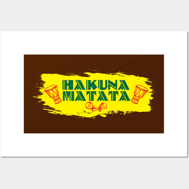 Hakuna Matata (No Worries) Wall Art by Merch House